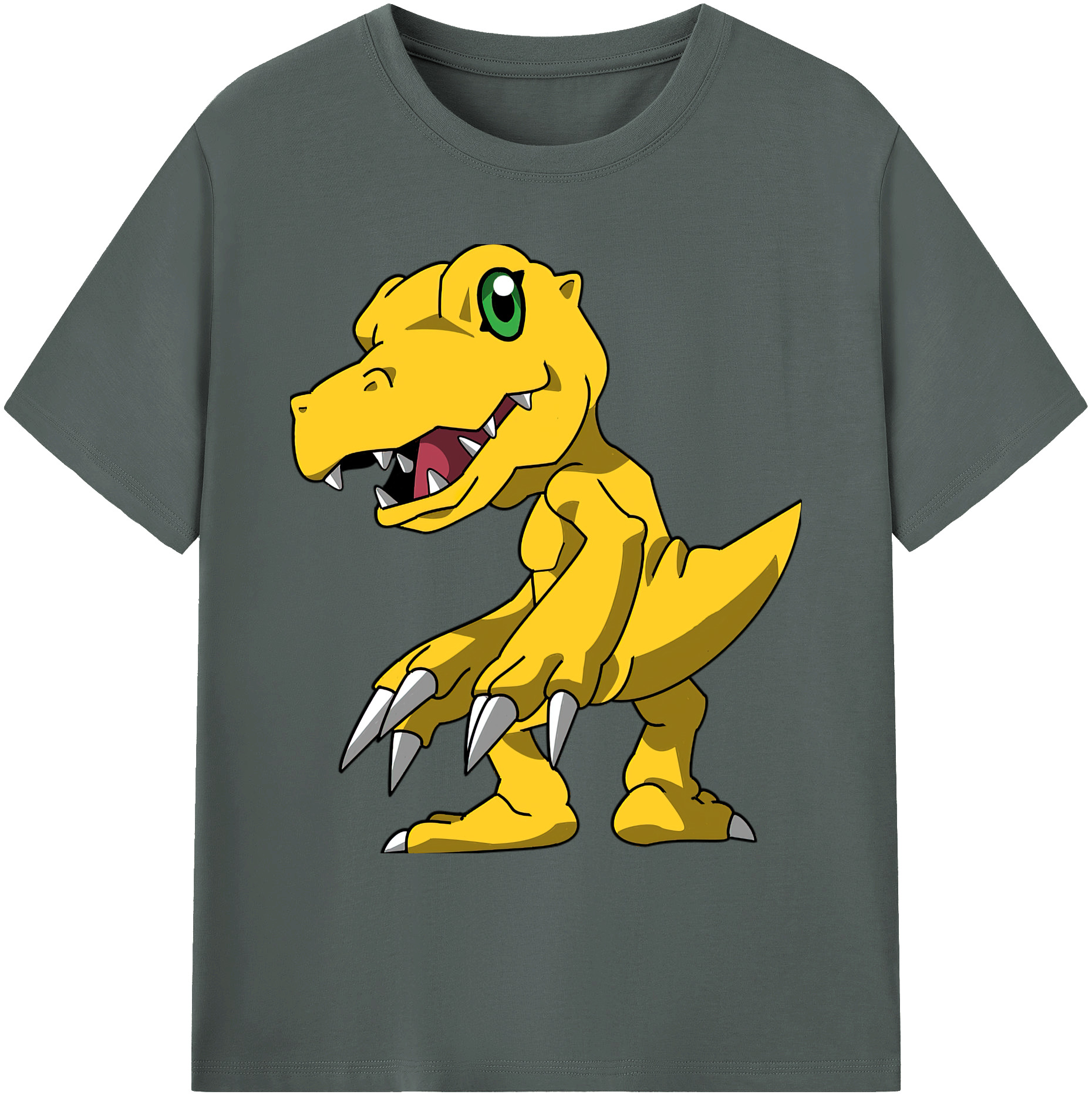 （画像用） Digimon デジタルモンスター/デジモン 綿100％ メンズ半袖Tシャツ｜肌触りやわらか＆通気性